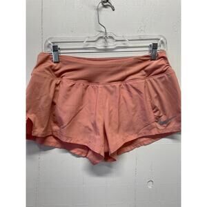Nike Women's Running Shorts Size Medium Peach Color Has Lining *Small Stain*
